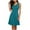 Dress - Green, variant on Xdegoge Sleeveless Dresses for Women V Neck Wrap Cross Front Fitted Waist A Line Knee Length Solid Color Casual Party Office Wedding Guest Summer Spring Dress