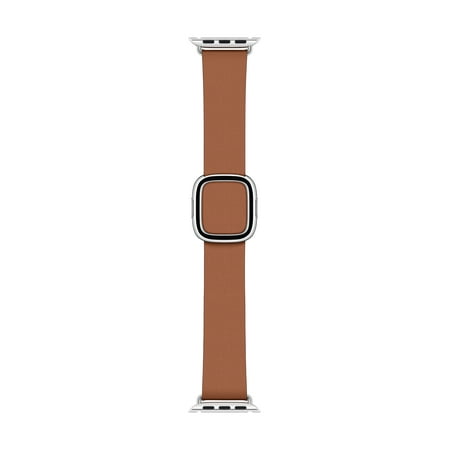 Leather Modern Buckle for Apple Watch™ 40mm - Small - Saddle Brown