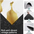 thumbnail image 3 of White Gold Splash Pattern Kitchen Rugs Sets Of 3,Kitchen Runner Rugs Non Skid Washable,Decorative Kitchen Floor Mats for Kitchen,Sink,Laundry,17"x30"+ 17"x47" + 17"x59", 3 of 6