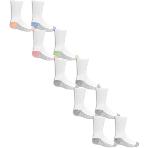 Fruit of the Loom Boys Socks, 10 Pack Crew (Little Boys & Big Boys)