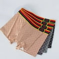 thumbnail image 3 of Men's Boxer Underwear Letter Waistband Fashionable Soft Breathable Comfortable Not Suffocating,4-Pack., 3 of 7