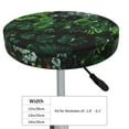 thumbnail image 4 of Fotbe Lush Foliage Green Plant Stool Covers Round,Waterproof Round Bar Stool Covers Bar Chair Covers Washable Stool Cushion Slipcover for 12-14 Inch Chair-12 inch, 4 of 7