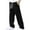 Black, variant on Men Drawstring Loose Fit Comfortable Casual Trousers for Everyday Wear and Relaxation Comfortable Sweatpants for Men Relaxed Fit Pant