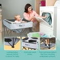 thumbnail image 4 of KidCo P7004 - GoPod Adjustable Height Travel Activity Seat with Floor Mat, Portable Baby Chair, Baby Activity Center (Midnight), 4 of 7