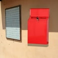 thumbnail image 3 of Iron Lockable Mailbox Hanging Comment Deposit Drop Box Key Envelopes Newspapers Magazines Secure Postbox Front Door Room Home Decor - Red, 3 of 6