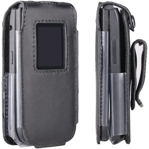BELTRON Leather Fitted Case for Nokia 2720 V Flip Phone Secure Form