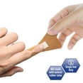 thumbnail image 2 of MED PRIDE Sterile Fingertip Fabric Bandages 1.75in X 3in Hypoallergenic Latex-Free Adhesive Finger Tip Bandages 100 Count for Sensitive Skin, 2 of 7