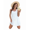 thumbnail image 3 of Flowy Dresses for Women Sleeveless Summer Tank Dress Casual Beach Vacation White XL, 3 of 7
