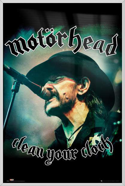 Vandret Forurenet pelleten Motorhead - Music Poster (Clean Your Clock - Lemmy Kilmister) - Walmart.com