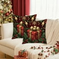 thumbnail image 3 of Tyidzon Christmas Gift Box Throw Pillow Covers, 18 x 18 Inch Xmas Winter Holiday Cushion Case for Sofa Couch Bed Living Room, 3 of 6