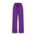 thumbnail image 4 of BLVB Women's Casual Sweatpants Elastic Waist Drawstring Wide Leg Pants Loose Comfy Workout Lounge Trouser with Pockets, 4 of 6