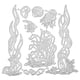 thumbnail image 1 of BRIGHTFUFU 1 set Mar Mar Theme Cutting Dies Black Steel Stencils Plantilla de relieve, 1 of 1