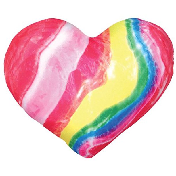 iscream Sweet Valentine Rainbow Candy Heart Microbead Pillow Walmart