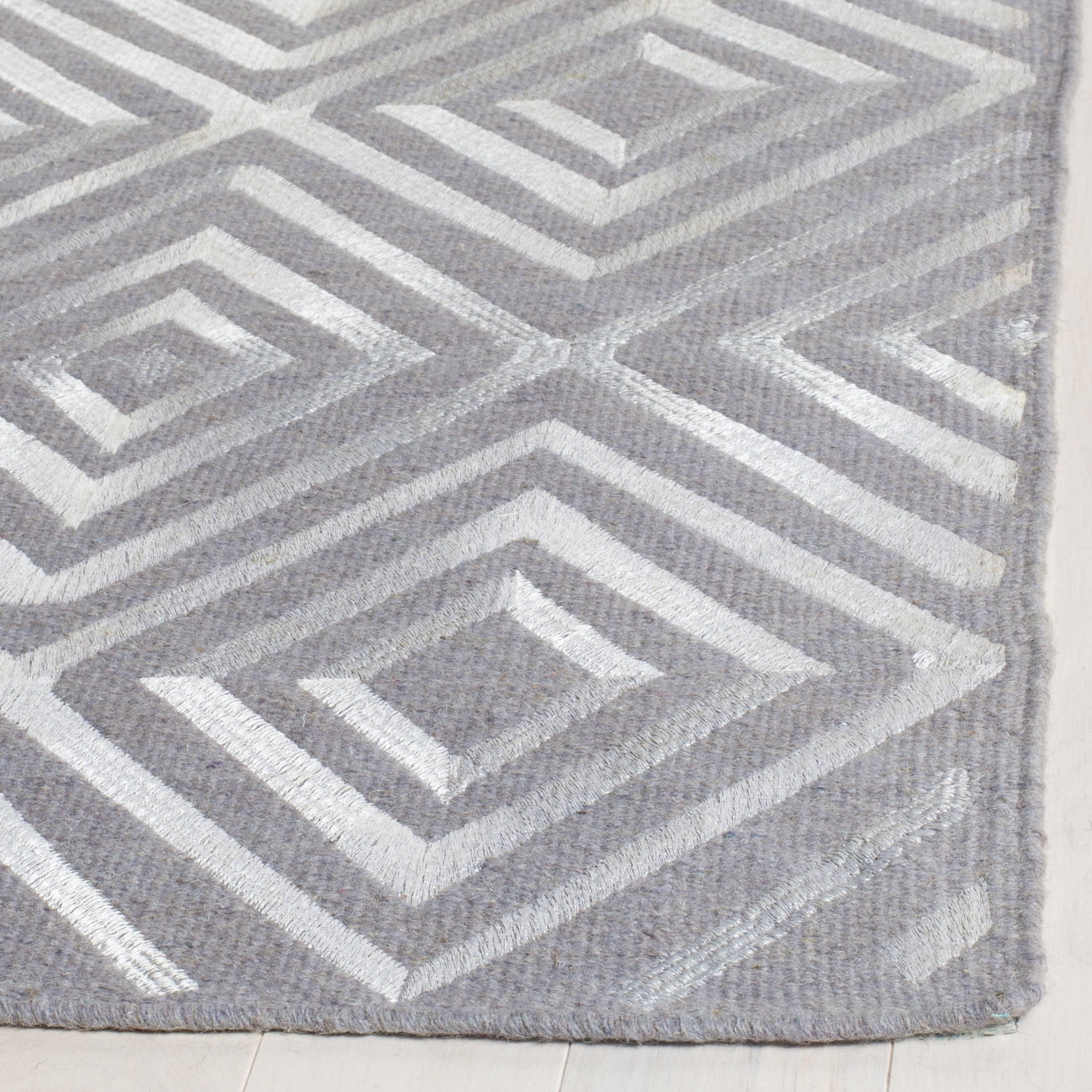 Safavieh Kilim Rachyl Geometric Wool Area Rug, Gray, 8' x 10'