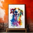 thumbnail image 4 of Saluki Canvas Wall Art, Modern Cute Colorful Saluki Canvas Dog Art Pictures Wall Decor for Kids Bedroom Decoration Unframed 8x12 inches, 4 of 5