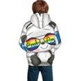 thumbnail image 6 of Kll Unisex Kids Boys Girls Hooded Pocket Pullover Hoodies-Panda With Sun Glasses, 6 of 9