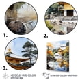 thumbnail image 3 of Designart "Golden Pavilion Japon wall decor I" Japanese Floater Framed Canvas Wall Art, 3 of 7