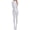 White, variant on Women's Oil Shiny Full Bodysuits Long Sleeve One Piece Catsuit Glossy Sheer Smooth Zipper Crotch Jumpsuit for Dance Party Club Wear M Green