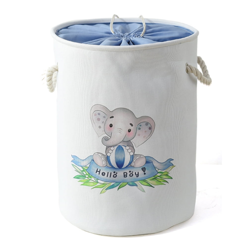 Blue BCJkets Laundry BCJkets Kids Laundry Hamper,Baby Hamper Elephant