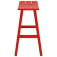 thumbnail image 5 of Polytrends  Laguna HDPE All Weather Poly Outdoor Patio Bar Stool - Saddle Seat 29" (Set of 2) Red Lake House, 5 of 5