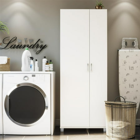 

Systembuild Evolution Lory Tall Asymmetrical Storage Cabinet White