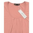 thumbnail image 5 of Doublju Women's Modest Sleeveless Full Shoulder High Neck Layering Shell PEACH XL, 5 of 5
