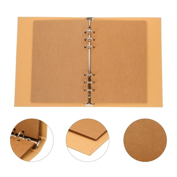 SWETRACE 1Set Binder Cover Refillable Loose Leaf Notebook A5 Size 9X6.7X1.5In For Students Home Office Accessories