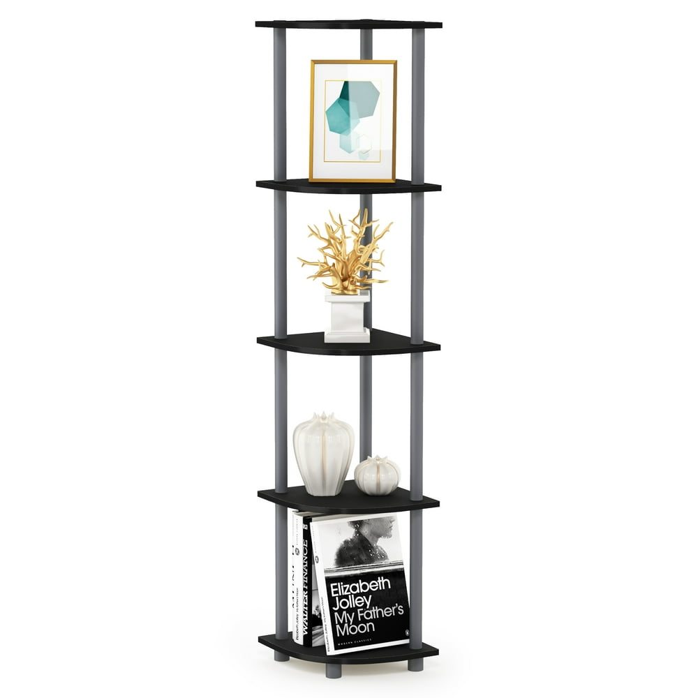 Furinno TurnNTube 5 Tier Corner Display Rack Multipurpose Shelving