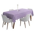 thumbnail image 1 of Vargottam Indoor/OutdoorTablecloth58x102 Inch RectangleTablecloth with Umbrella Hole and Zip- Waterproof PatioTableCloths- TableCovers for Backyard RectangularTable- Dusty Purple, 1 of 5