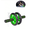 Green, variant on 1pc Dual Wheel Ab Roller Abdominal Exercise Wheel, Silent Non-Slip Core Trainer with Soft Foam Handles, Portable Home Gym Fitness Equipment for Abs Waist Back Muscle Workout for Men Women Beginners
