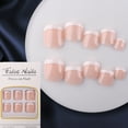 thumbnail image 2 of RAGUPEL Press On Nails Short,Easy Press-On Application Fake Nails,Long-Lasting and Comfortable Almond Nail Tip,Style7, 2 of 4