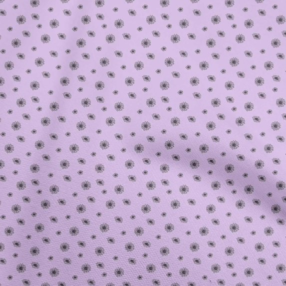 oneOone Polyester Spandex Pastel Purple Fabric Florals Craft Projects Decor Fabric Printed By The Yard 56 Inch Wide