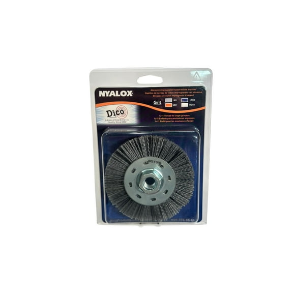 Dico Nyalox Wheel Brush 7200075 - Coarse Gray - 4.5 In.