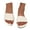 Beige, variant on Women's Slide Sandals Fashion Open Toe Footbed Slippers Comfort Beach Slip on Flat Shoes