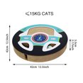 thumbnail image 4 of yeacher Interactive Cat Playground with Spinning Wheel, Ball Track, and Multi-Shape Corrugated Cardboard Design - Portable Catnip Toy for Scratching, Exercise, and Mental Stimulation (Colorful, 4 of 7