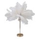 thumbnail image 2 of Lámpara de mesa de plumas Bling Bling recargable por USB con base de metal, 2 of 12