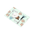 thumbnail image 3 of MKHERT The Dream of A Dog is A Bone Placemats Table Mats for Dining Room Kitchen Table Decoration 12x18 inch,Set of 4, 3 of 4