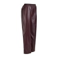 thumbnail image 3 of Pantalón George Para Dama Recto con Pretina Elástica y Bolsas Delanteras, Vino Talla CH, 3 of 4