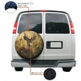 thumbnail image 4 of KAKALAD Deer Head In Tall Grass 01 Spare Tire Cover Universal Car Vehicle Tools For Rv SUV Truck Camper Travel Trailer Accessories Buckle 14” Inch, 4 of 6