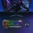 thumbnail image 2 of LexonElec Wireless Gaming Keyboard and Mouse, RGB Backlit Rechargeable Mouse, Removable Hand Rest, Full Size, 2 of 8