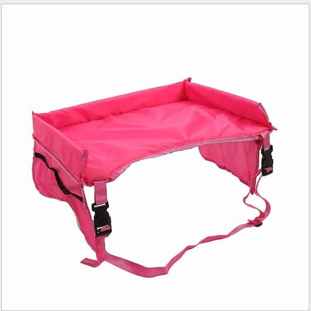 Bandeja de almacenamiento impermeable para asiento de coche infantil, soporte para cochecito de bebé, color azul marino