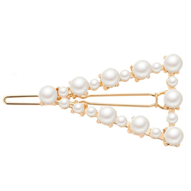 Pinzas para el cabello para mujeres, pinzas para peinar, pinzas para el cabello para niñas, elegantes horquillas con lazo de perla dulce, horquillas para damas, joyería para el cabello.