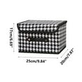 thumbnail image 2 of Vadktai Fabric Storage Boxes, Storage Baskets for Shelves with Lids, Fabric Storage Bins with Handles, Decorative Linen Closet Organizers Boxes, 2 of 2