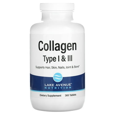 Lake Avenue Nutrition Hydrolyzed Collagen Type I & III, 365 Tablets