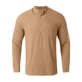 thumbnail image 4 of Formal Shirts for Men Men's Dress Shirt Regular Fit Solid Casual Button Down Shirts Dress Shirt Regular Fit Long Sleeve Stretch Shirts Tops Casual Work Shirt for Men, 4 of 6