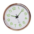 thumbnail image 1 of Reloj de pared luminoso, luz nocturna sin tictac, moderno, de 12 pulgadas, silencioso, que brilla en la oscuridad. Blanco, 1 of 8