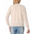 thumbnail image 4 of JWD Womens Cardigan Open Front Button Down Long Sleeve Knit Sweater Top Lightweight Casual Layering Cardigan Oatmeal XL, 4 of 4