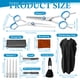 thumbnail image 2 of Rzvnmko Juego de 12 Tijeras de Corte de Cabello de Acero Inoxidable Kit de Tijeras de Corte Profesional con Tijeras de Corte Tijeras de Adelgazamiento Clips de Capa de Peine para Salón de Belleza Hog, 2 of 11
