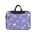 thumbnail image 2 of YFYANG 15.6 inch Universal Laptop Bag Oxford Cloth Laptop Sleeve, Multi-functional Purple Flower Butterfly Pattern Notebook Computer Messenger Bag Handbag, 2 of 8