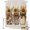 Yellow Sienna Beige, variant on Shower Curtain Sunflower Shower Curtains for Bathroom Decor, Waterproof Polyester Shower Curtain Set with Hooks, Small Stall Size 36" x 72" Glass Bottle Bow